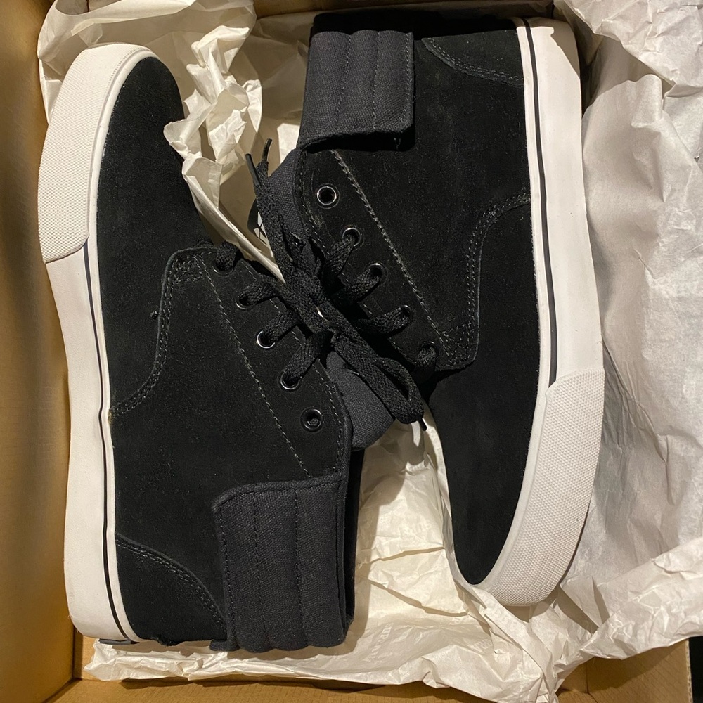 Supra Black and White High-Top Sneakers